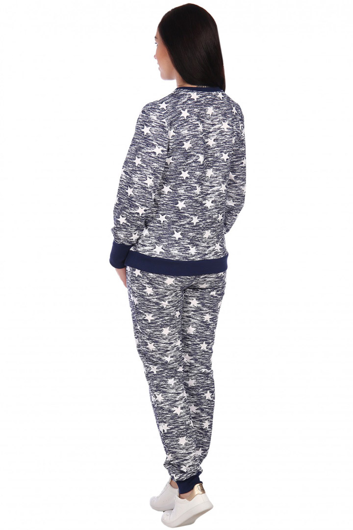 Фото товара 17586, синий костюм со звездами